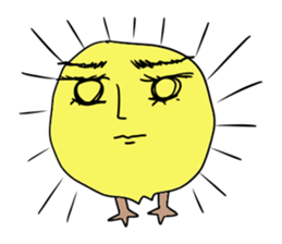 Yellow bird sticker sticker #5076337