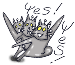 Metal cat sticker #5076511