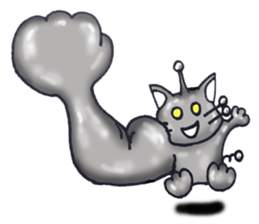 Metal cat sticker #5076540