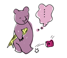 The Bare and Salmon sticker #5076705