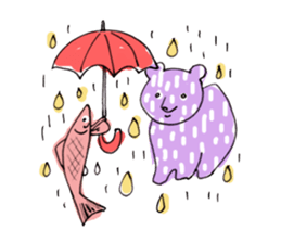 The Bare and Salmon sticker #5076721