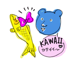 The Bare and Salmon sticker #5076723