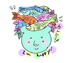 The Bare and Salmon sticker #5076724