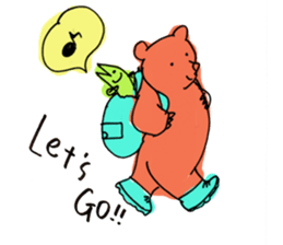 The Bare and Salmon sticker #5076725