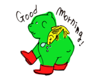 The Bare and Salmon sticker #5076728