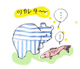 The Bare and Salmon sticker #5076731