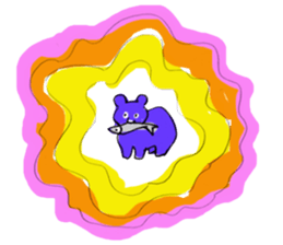 The Bare and Salmon sticker #5076734