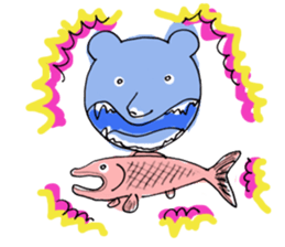 The Bare and Salmon sticker #5076737