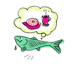 The Bare and Salmon sticker #5076740