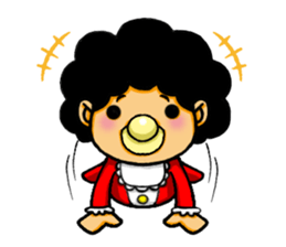 Afro baby. sticker #5076813