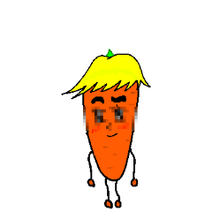 Green guy and carrot-kun