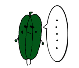 Green guy and carrot-kun sticker #5077023
