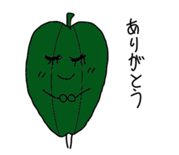 Green guy and carrot-kun sticker #5077025