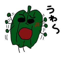 Green guy and carrot-kun sticker #5077030