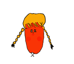 Green guy and carrot-kun sticker #5077058