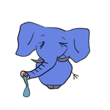 Elephant picture diary sticker #5077143