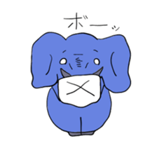 Elephant picture diary sticker #5077144