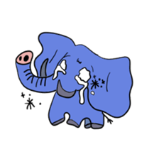 Elephant picture diary sticker #5077146
