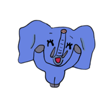 Elephant picture diary sticker #5077147