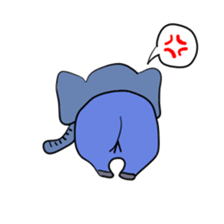 Elephant picture diary sticker #5077148