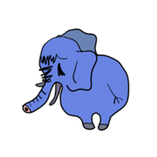 Elephant picture diary sticker #5077149