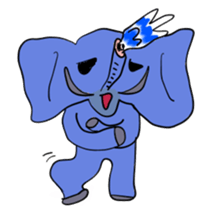 Elephant picture diary sticker #5077150