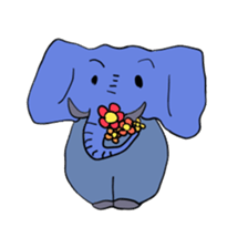 Elephant picture diary sticker #5077151