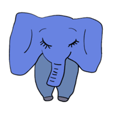 Elephant picture diary sticker #5077152