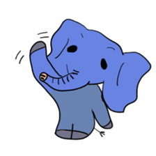 Elephant picture diary sticker #5077153