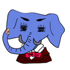 Elephant picture diary sticker #5077154