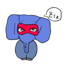 Elephant picture diary sticker #5077156