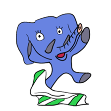 Elephant picture diary sticker #5077157