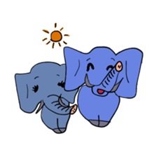 Elephant picture diary sticker #5077160