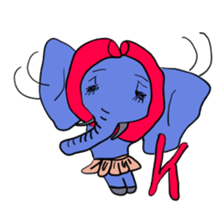 Elephant picture diary sticker #5077161