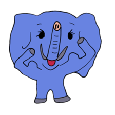 Elephant picture diary sticker #5077163