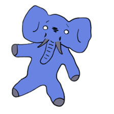 Elephant picture diary sticker #5077166