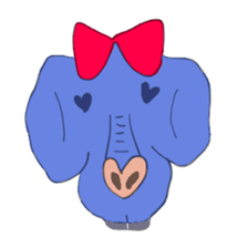 Elephant picture diary sticker #5077167