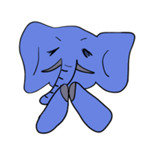 Elephant picture diary sticker #5077168