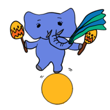 Elephant picture diary sticker #5077169