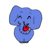 Elephant picture diary sticker #5077170