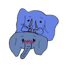 Elephant picture diary sticker #5077171