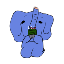 Elephant picture diary sticker #5077172
