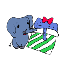 Elephant picture diary sticker #5077173
