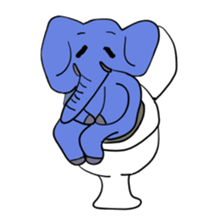 Elephant picture diary sticker #5077176