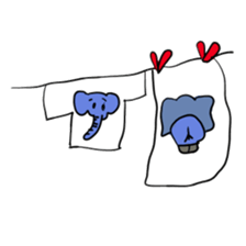 Elephant picture diary sticker #5077177