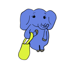 Elephant picture diary sticker #5077178