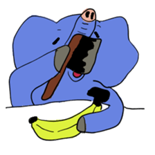 Elephant picture diary sticker #5077179