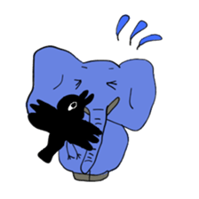 Elephant picture diary sticker #5077180