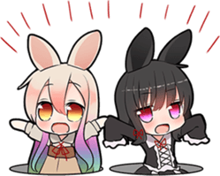 Rainbow & Monochrome Rabbit Vol.3 sticker #5077462