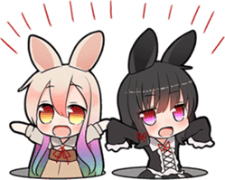 Rainbow & Monochrome Rabbit Vol.3 sticker #5077462